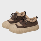 Varmfodrade damskor med tjock sula för vinter