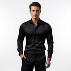 Andningsbar Långärmad Skjorta för Herr