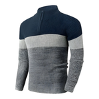 Herrtröja med struktur och halvkrage