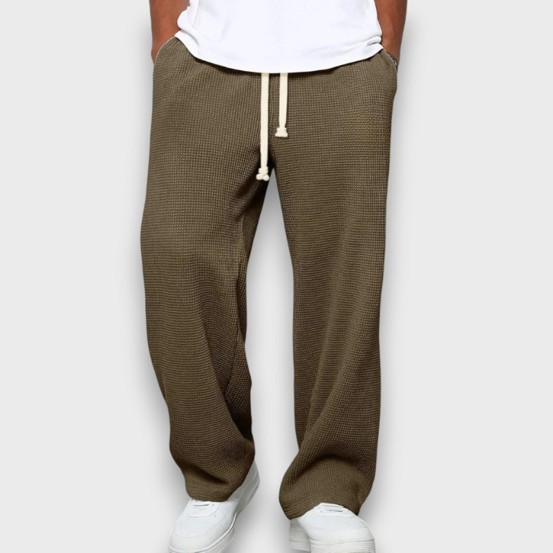 Herrjoggers med dragsko och avslappnad passform