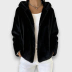 Damhoodie med huva och volymig design