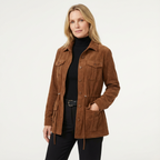 Corduroyjacka för dam med fickor