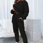 Kvinnors avslappnade vardagsdräkt i två delar