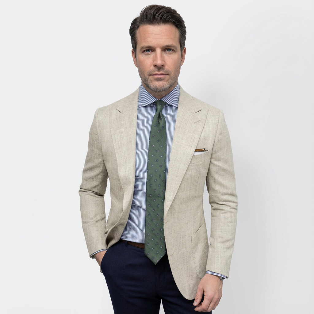 Herr Klassisk kavaj med skräddarsydd passform