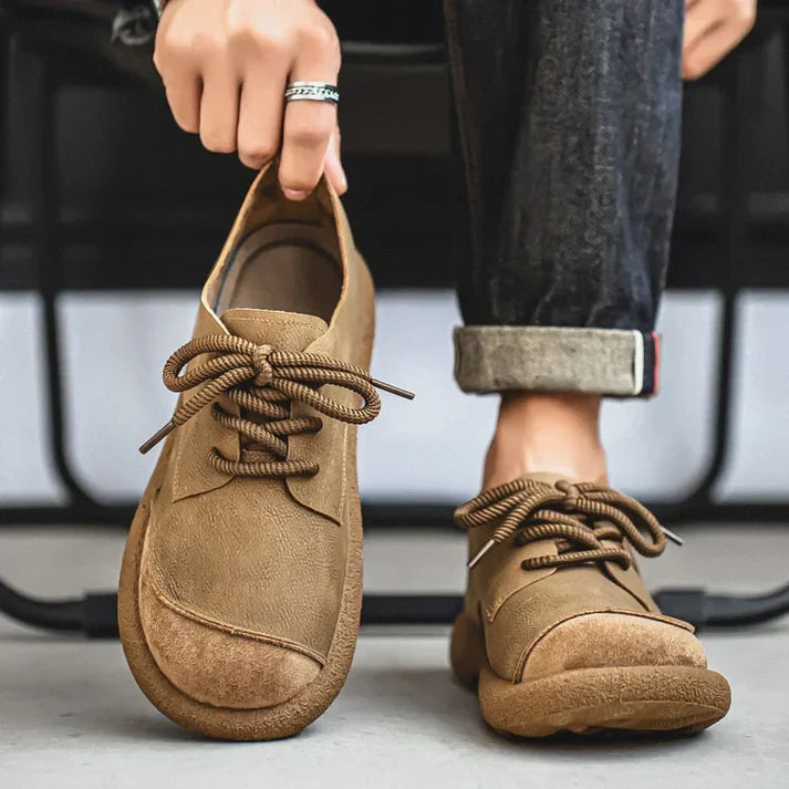 Herr Lågskurna sneakers med snörning i heritage-stil