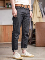 Herr Retroinspirerade Jeans med Rak Passform