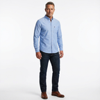 Herrskjorta i slim fit med button-down krage och lång ärm