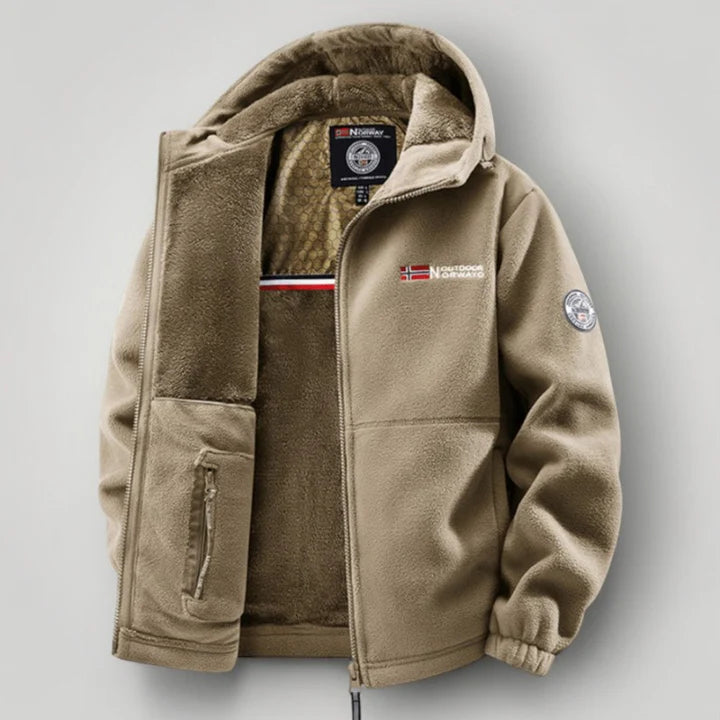 Tvådelat vinterset med huva för herr