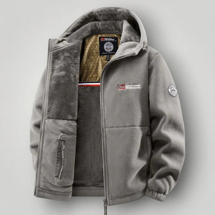 Tvådelat vinterset med huva för herr