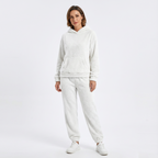 Mysigt stickat loungeset för dam