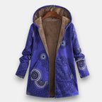 Damparka med blommigt mönster och huva