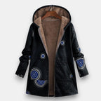 Damparka med blommigt mönster och huva