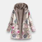 Damparka med blommigt mönster och huva