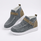 Vinterfotbeklädnad med låg profil och remdetalj för dam