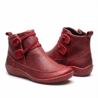 Vintermodell i mellanhöjd med mjuka stängningsdetaljer för dam