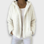 Damhoodie med huva och volymig design