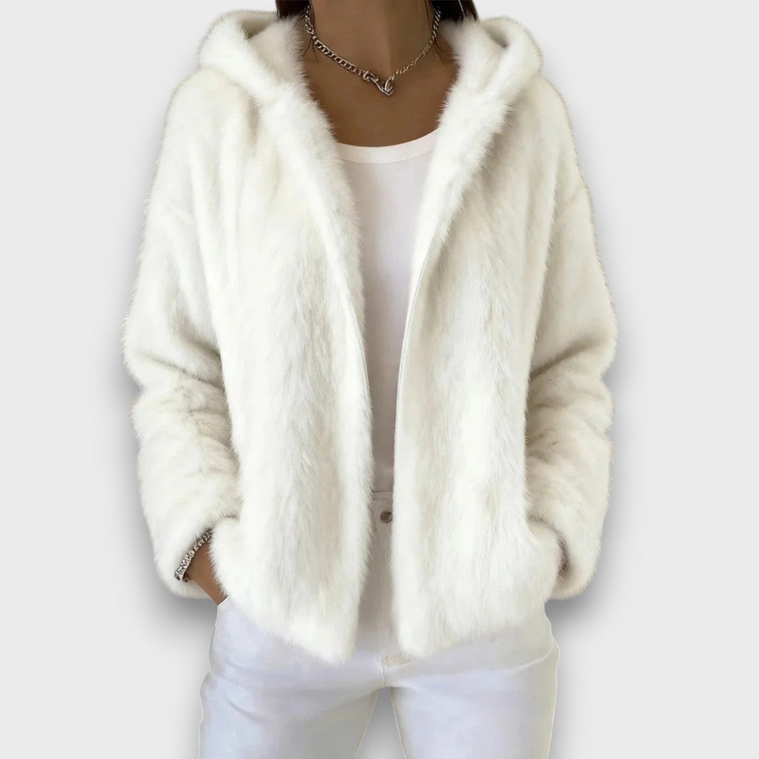 Damhoodie med huva och volymig design