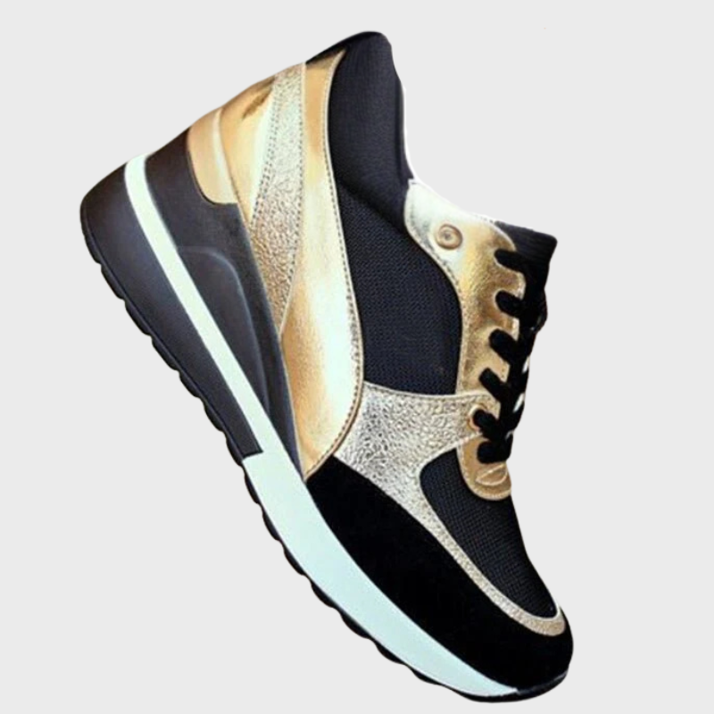 Sportiga damskor med kilklack och hög komfort