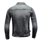 Herrjacka i denim med fickor