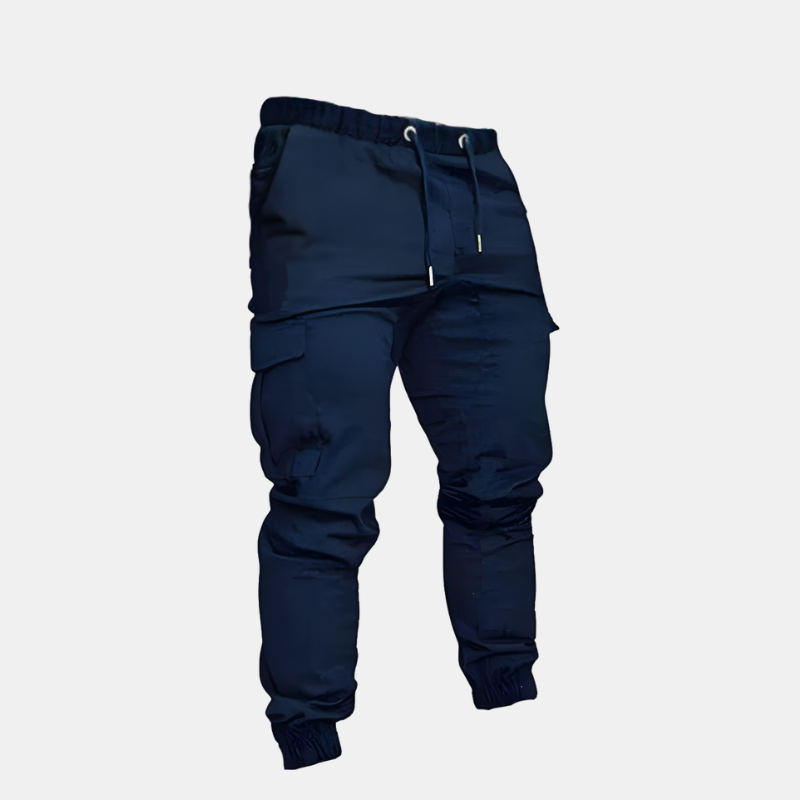 Herr joggers med muddar och flera fickor