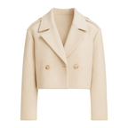 Damblazer med dubbelknäppning och kort passform