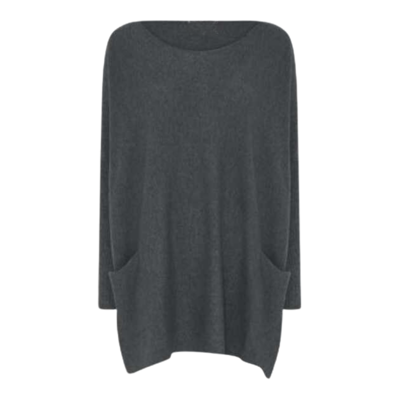 Damtröja med fickor i avslappnad design
