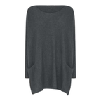 Damtröja med fickor i avslappnad design