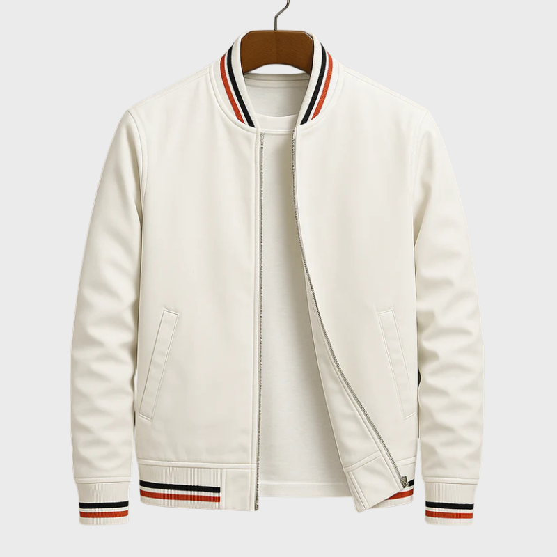 Klassisk herrjacka med randig krage