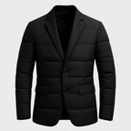 Herrjacka med quiltad design och fickor