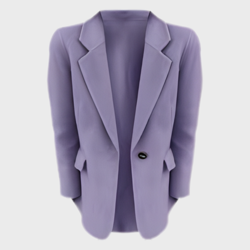 Välskuren damkavaj med enkelknäppning