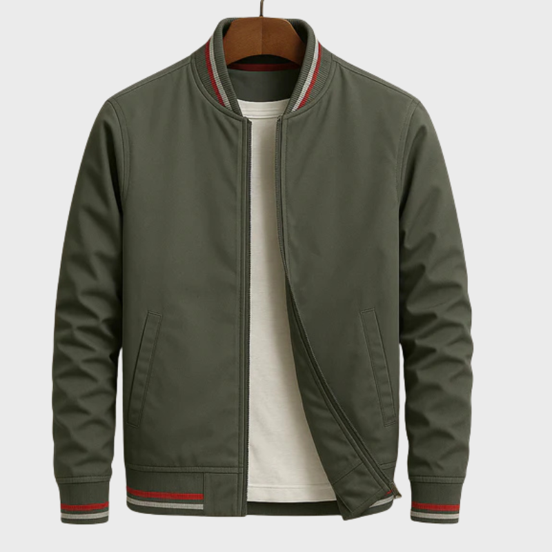 Klassisk herrjacka med randig krage