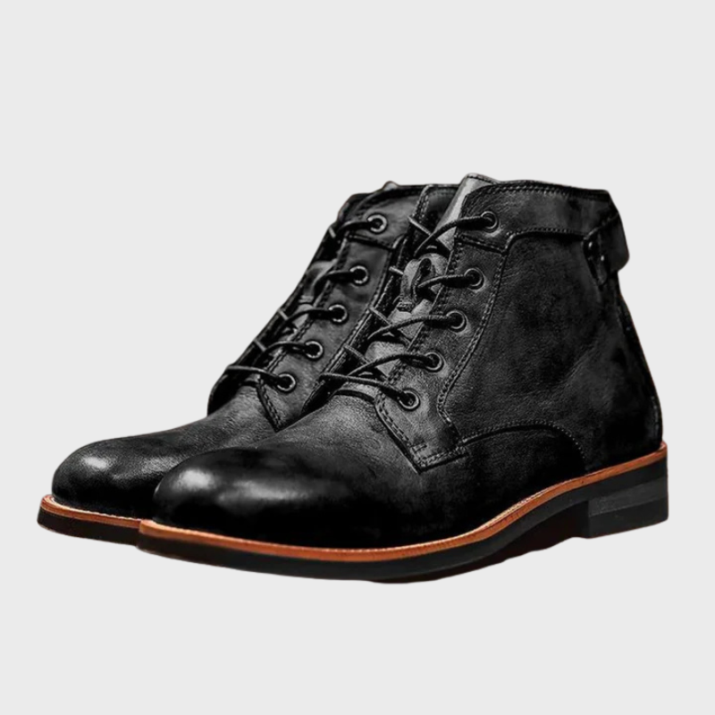 Herrskor med snörning och rund tå