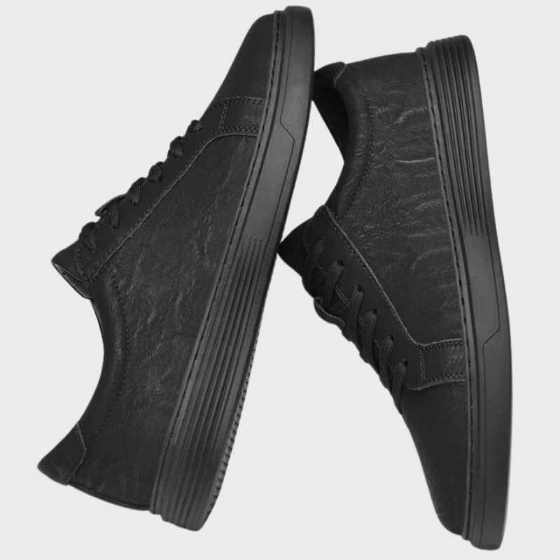 Herrsneakers med snörning och låg sula