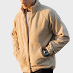 Herrjacka med hög krage