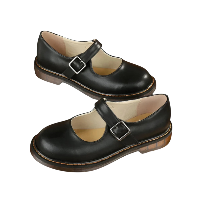 Damskor med rem och spänne