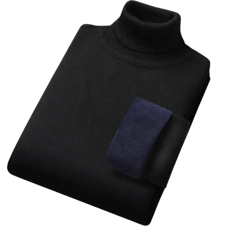 Herrtröja med hög polokrage