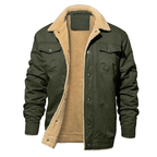 Herrjacka med foder och knappar framtill