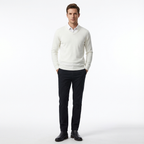 Stickad Tröja med Rund Halsringning för Herr