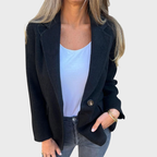 Välskuren damkavaj med enkelknäppning