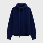 Damtröja med huva och snörning