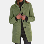 Klassisk rak damkappa med ståkrage