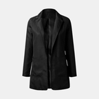 Damblazer med enkel knäppning och fickor