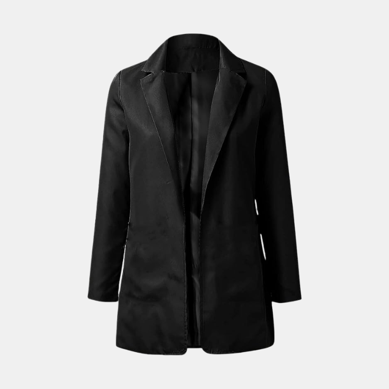 Damblazer med enkel knäppning och fickor