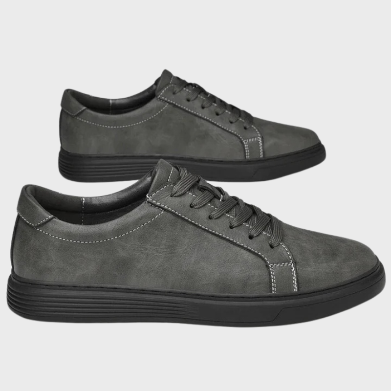 Herrsneakers med snörning och låg sula