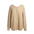 Damkofta med rund hals och knappar