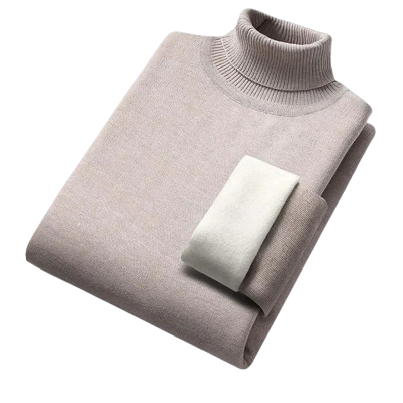 Herrtröja med hög polokrage