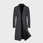 Herrkappa med enkelknäppning och krage