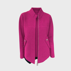 Kofta med dragkedja och eleganta fickdetaljer