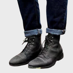 Herrkängor med snörning och tåhätta