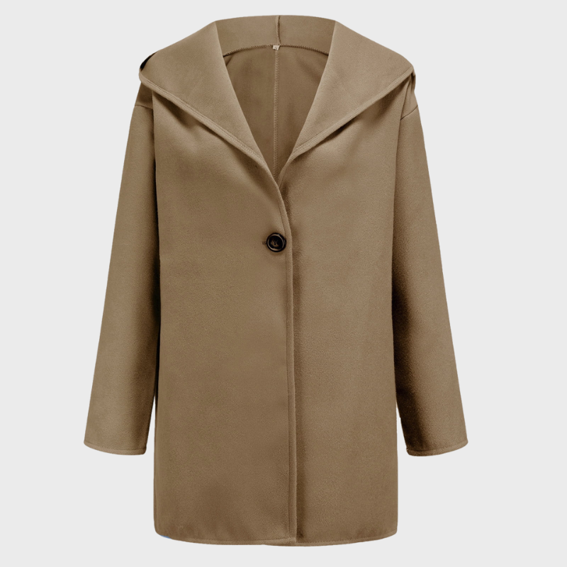 Lång damjacka med modern silhuett